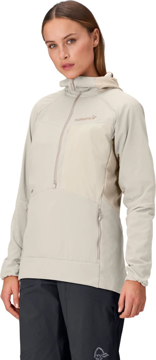 Norrøna Women's Møre Octa Zip Hood  Oatmeal Norrøna