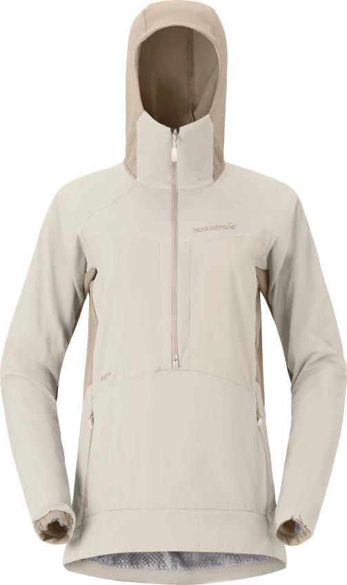 Norrøna Women's Møre Octa Zip Hood  Oatmeal Norrøna