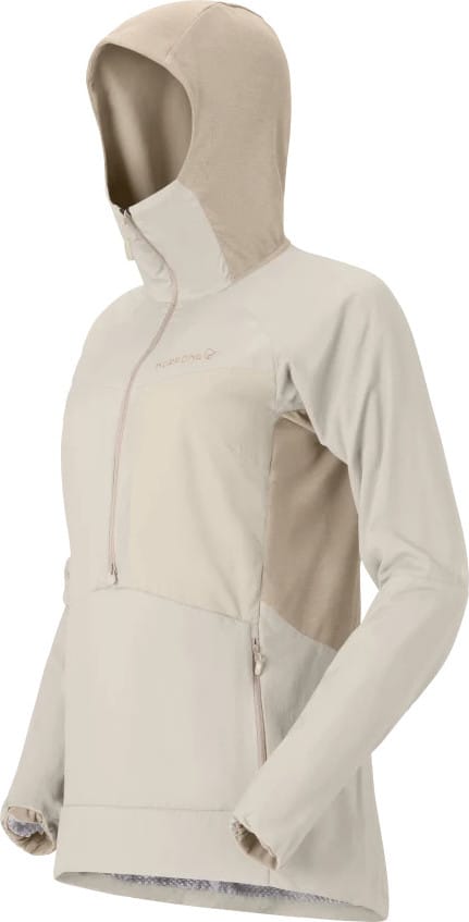 Norrøna Women's Møre Octa Zip Hood  Oatmeal Norrøna