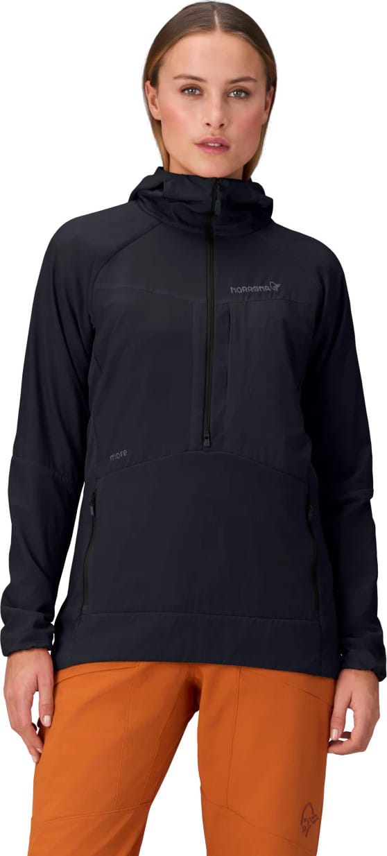 Norrøna Women's Møre Octa Zip Hood  Caviar Norrøna