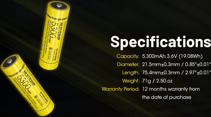 Nitecore Nitecore Nl2153hp Yellow Nitecore