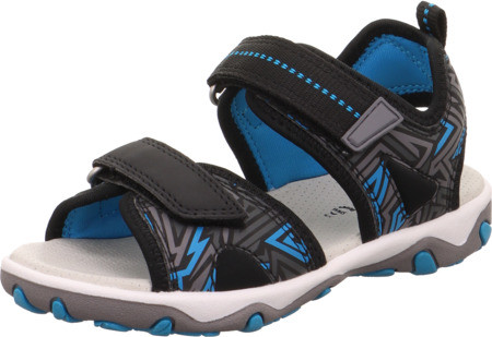 Superfit Kids' Mike 3.0 Black/Turquoise Sandaler 27