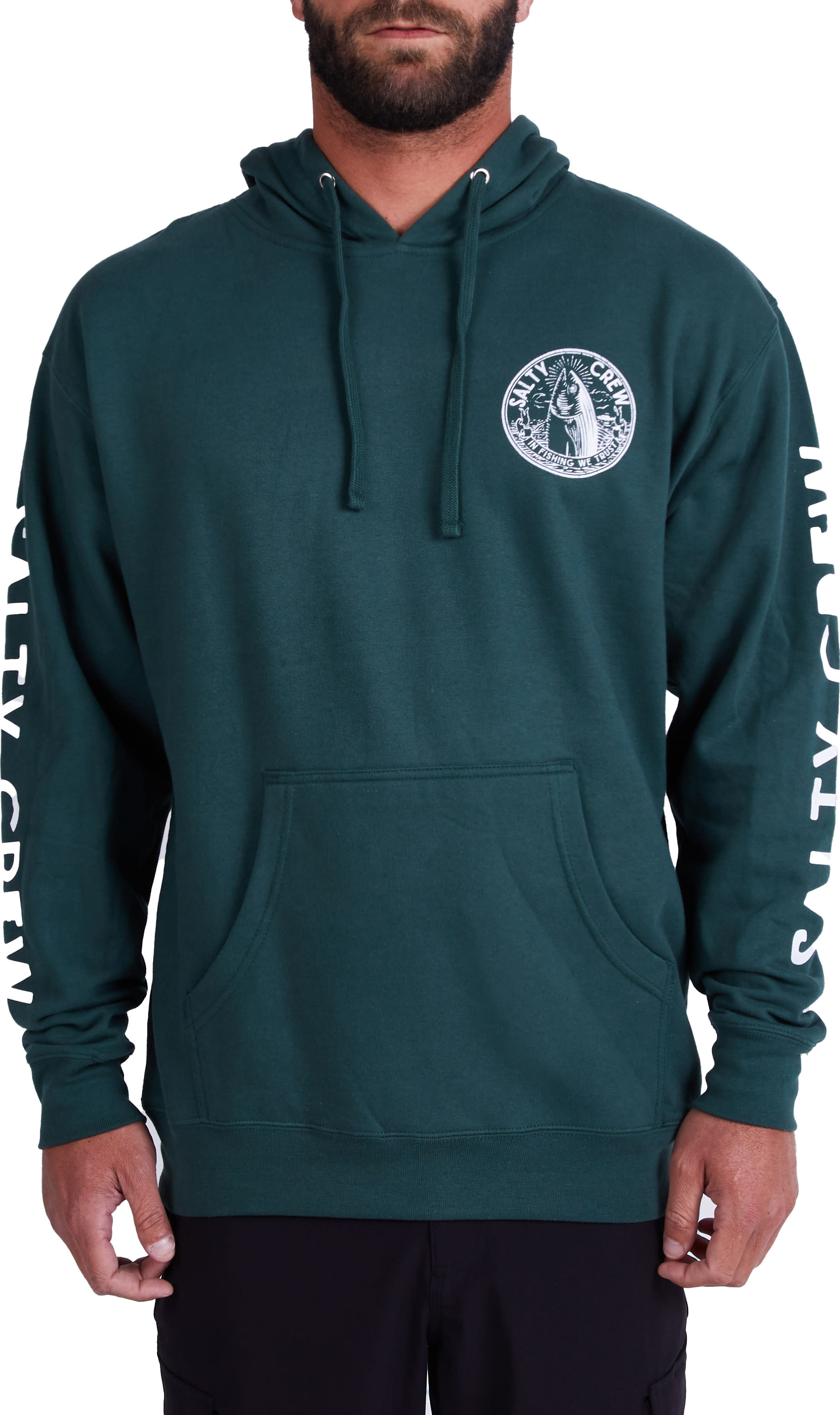 Salty Crew Men's In Fishing We Trust Hood Fleece