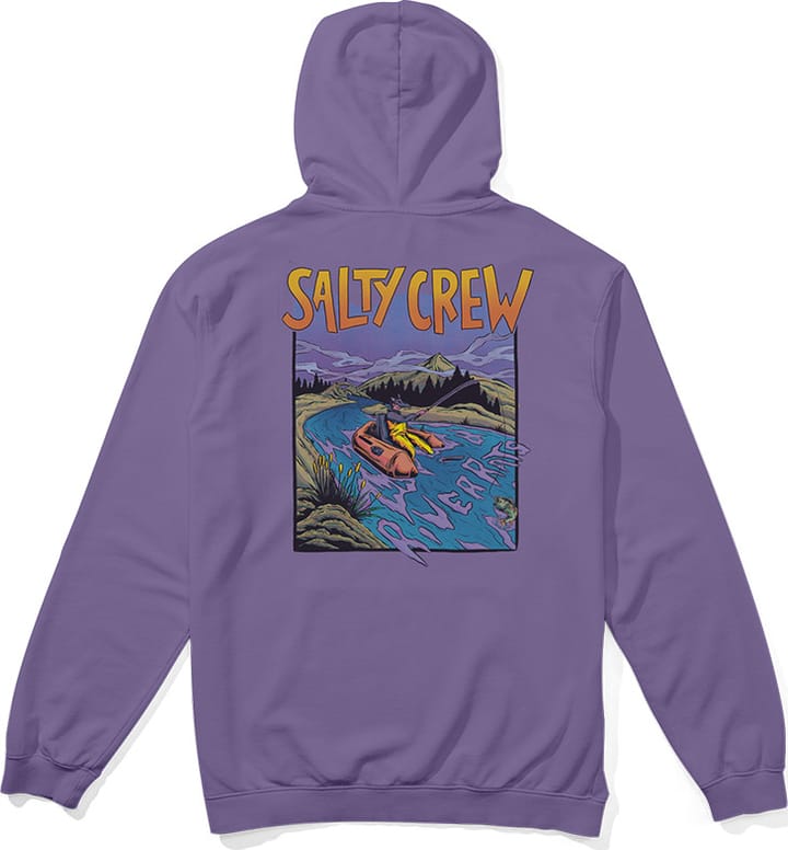 Salty Crew Men's River Rats Hooded Fleece Purple Heart Salty Crew
