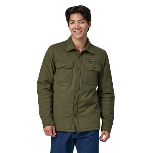 Patagonia M's Insulated Organic Cotton MW Fjord Flannel Shirt Basin Green Patagonia Patagonia M's Insulated Organic Cotton MW Fjord Flannel Shirt Basin Green Patagonia