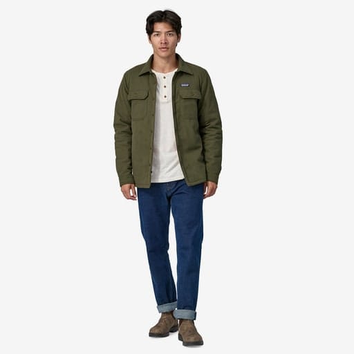 Patagonia M's Insulated Organic Cotton MW Fjord Flannel Shirt Basin Green Patagonia Patagonia M's Insulated Organic Cotton MW Fjord Flannel Shirt Basin Green Patagonia