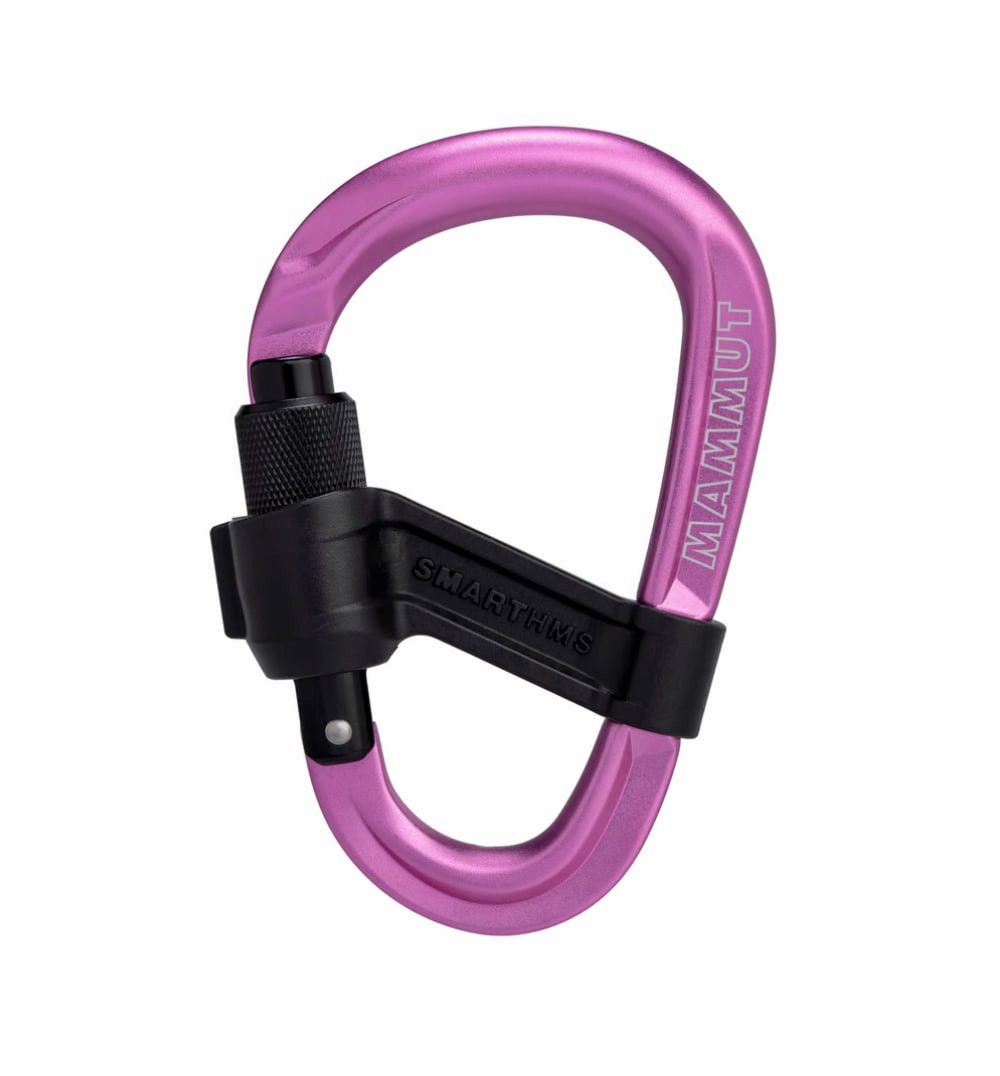 Mammut Smart Hms 2.0 Screwgate Carabiner Screw Gate Pink