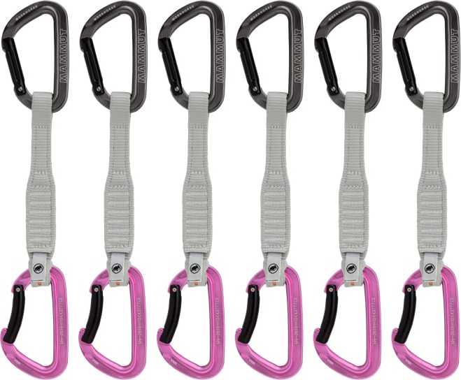 Mammut Workhorse Keylock 17 Cm 6-Pack Quickdraws Straight Gate/Bent Gate Key Lock Mammut