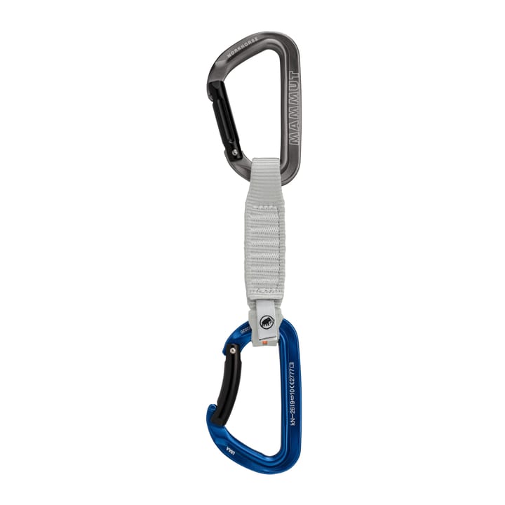 Mammut Workhorse Keylock 12 Cm Quickdraw Straight Gate/Bent Gate Key Lock, Grey-Blue 12 cm Mammut