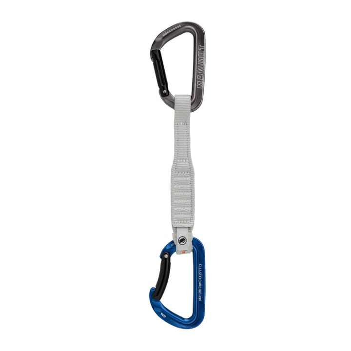 Mammut Workhorse Keylock 17 Cm Quickdraw Straight Gate/Bent Gate Key Lock, grey-blue Mammut