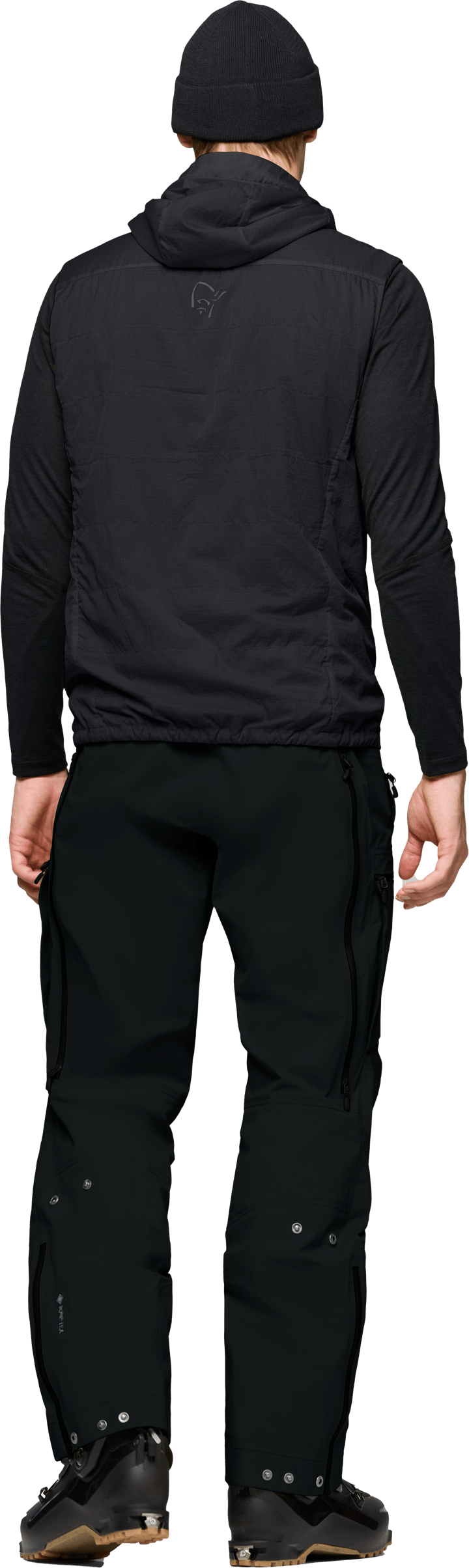 Norrøna Men's Lyngen Thermo100 active Vest Caviar Black Norrøna