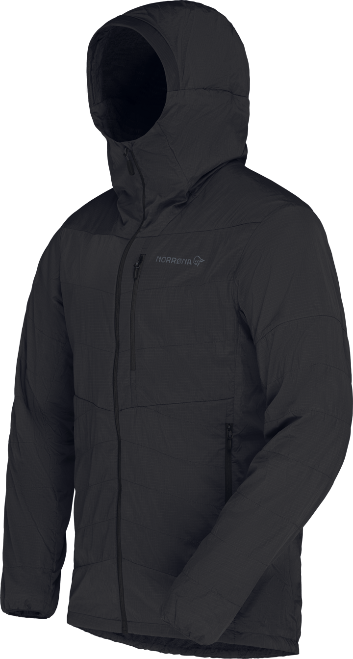 Norrøna Men's Lyngen Thermo100 Active Zip Hood Caviar Black Norrøna