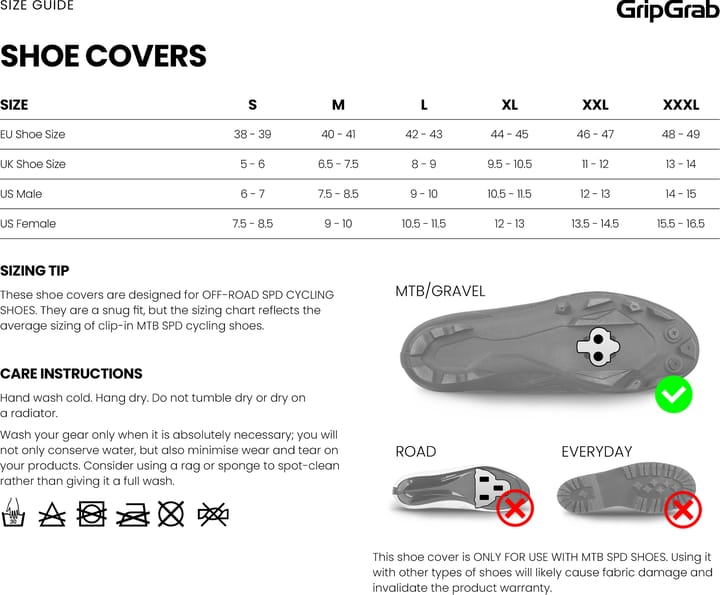 Gripgrab Gripgrab Arctic 2 Waterproof Deep Winter Gravel Shoe Cover Black Gripgrab