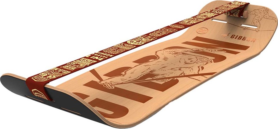 Gibbon Giboard Set - Roots Rocker Travel Brown Slakkline OneSize