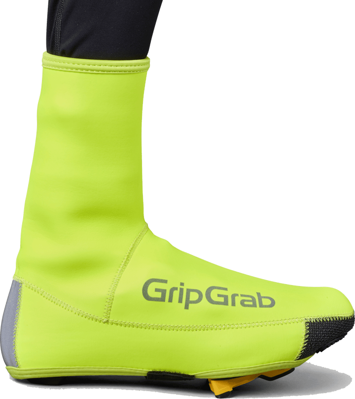 Gripgrab Unisex PACR Waterproof Winter Road Shoe Covers Yellow Hi-vis Gripgrab