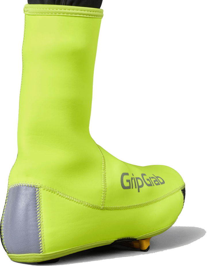 Gripgrab Unisex PACR Waterproof Winter Road Shoe Covers Yellow Hi-vis Gripgrab