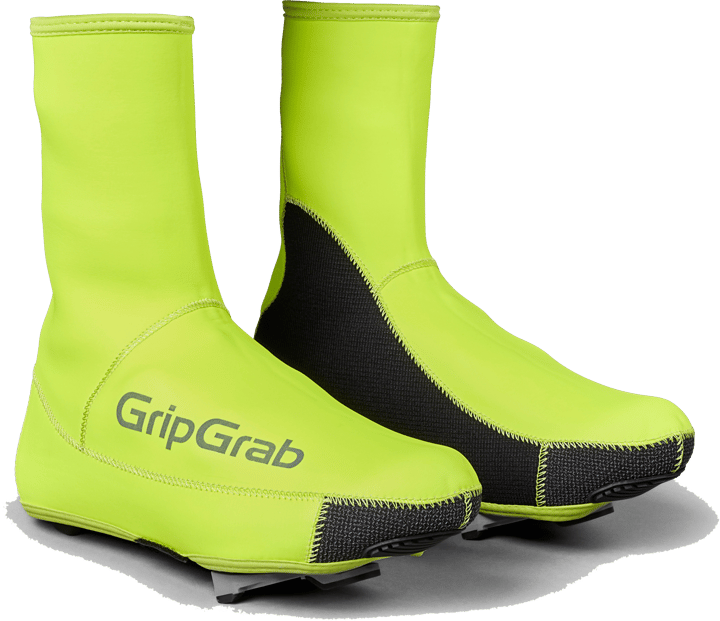 Gripgrab Unisex PACR Waterproof Winter Road Shoe Covers Yellow Hi-vis Gripgrab