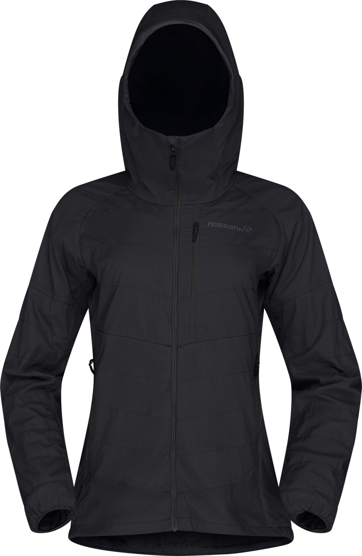 Norrøna Women's Lyngen Thermo100 Active Zip Hood Caviar Black Norrøna