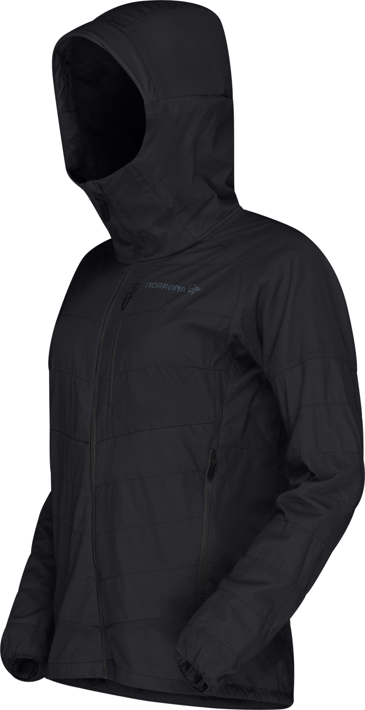 Norrøna Women's Lyngen Thermo100 Active Zip Hood Caviar Black Norrøna