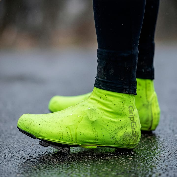 Gripgrab Ride 2 Waterproof Road Shoe Covers Yellow Hi-vis Gripgrab