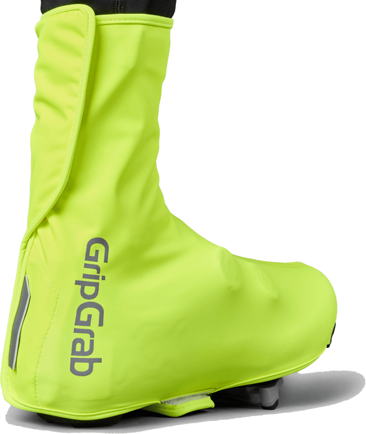 Gripgrab Ride 2 Waterproof Road Shoe Covers Yellow Hi-vis Gripgrab