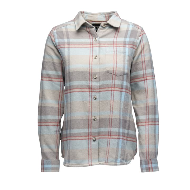 Black Diamond W Project Flannel Pewter-Belay Blue Plaid Black Diamond