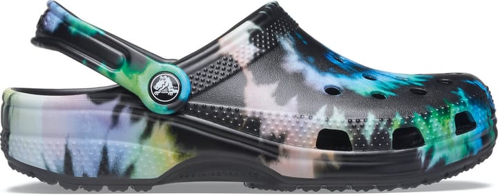 Crocs Classic Tie Dye Graphic Clog MBlk/Blk Multi Black/Black Crocs Crocs Classic Tie Dye Graphic Clog MBlk/Blk Multi Black/Black Crocs