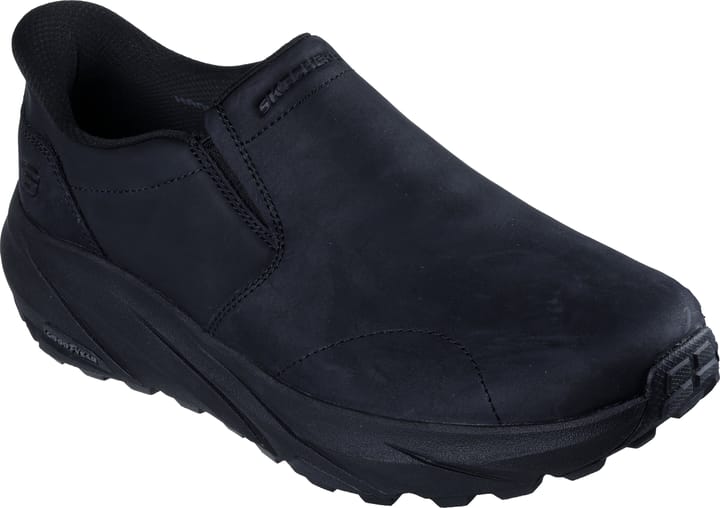 Skechers Men's Leather Round Toe Dual Gore Slip-Ins Black Skechers