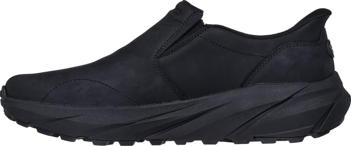 Skechers Men's Leather Round Toe Dual Gore Slip-Ins Black Skechers