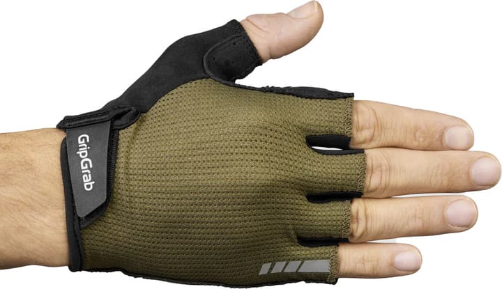 Gripgrab Explr Padded Short Finger Summer Gloves Olive Green Gripgrab