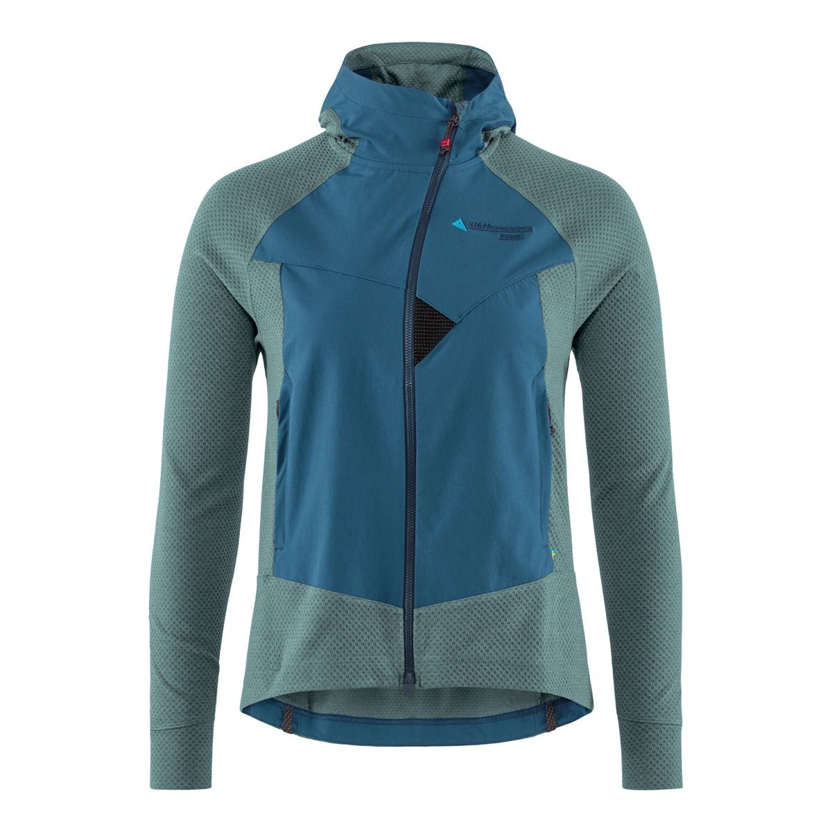 Klättermusen Hugin Zip Hoodie W's Frost Green-Monkshood Blue
