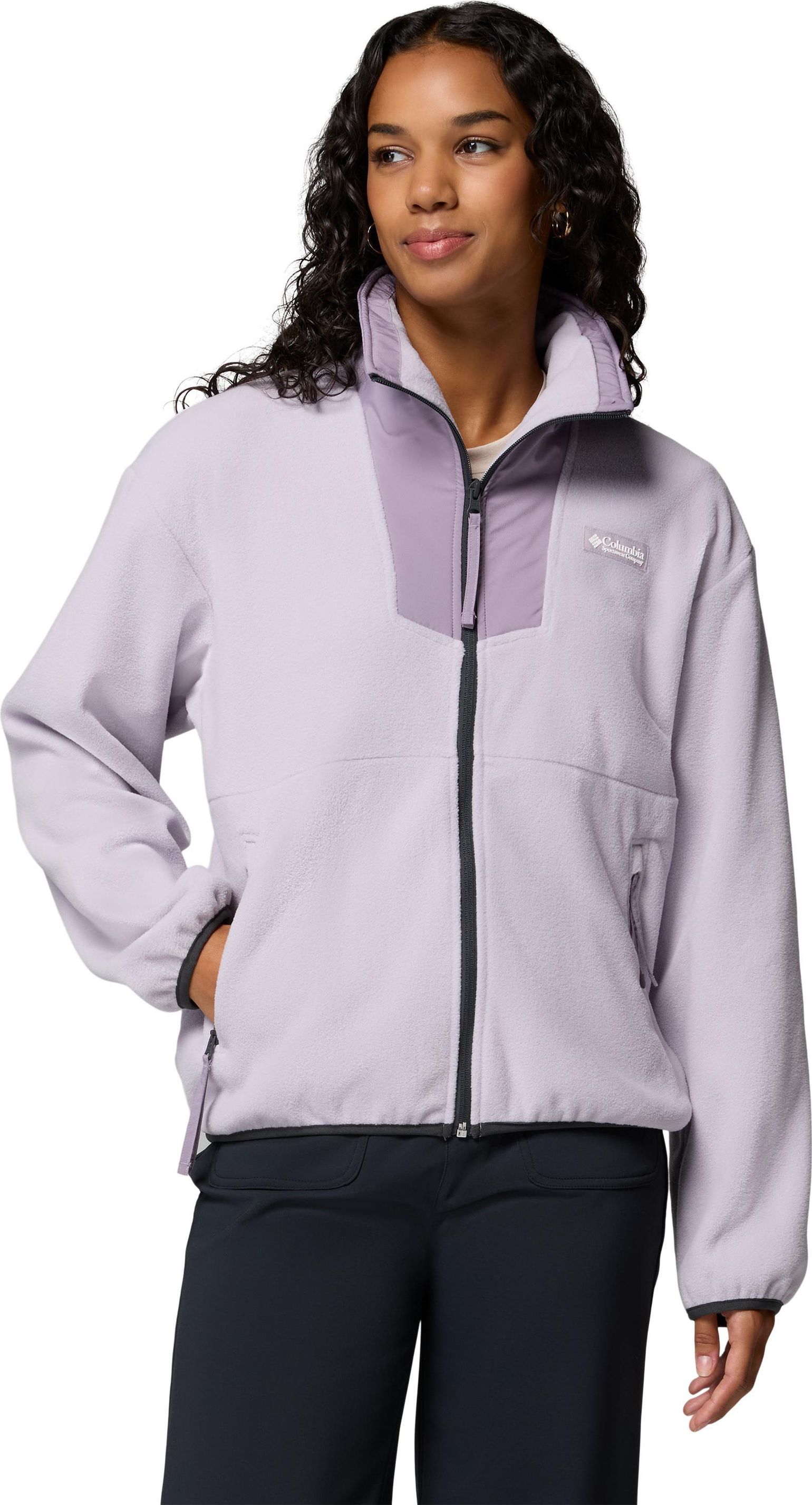 Columbia Women's Sequoia Grove Fleece Jacket Lavender Pearl, Shale Purple
