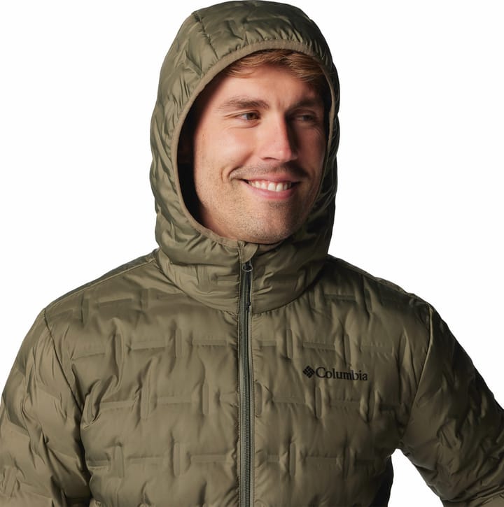 Columbia Men's Delta Ridge II Down Hooded Jacket Stone Green Columbia