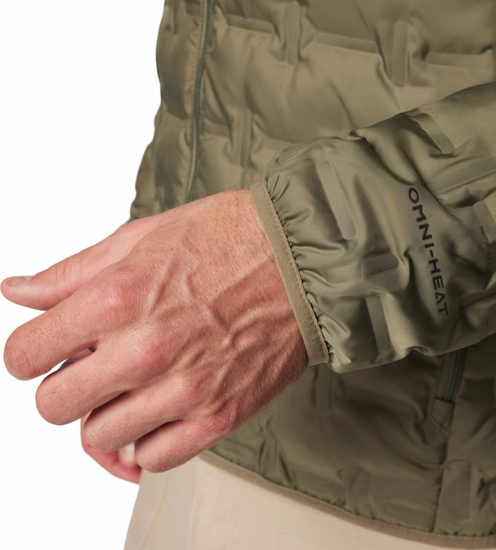Columbia Men's Delta Ridge II Down Hooded Jacket Stone Green Columbia
