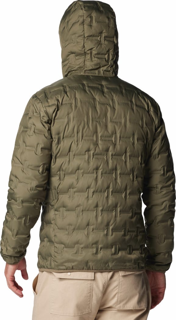 Columbia Men's Delta Ridge II Down Hooded Jacket Stone Green Columbia