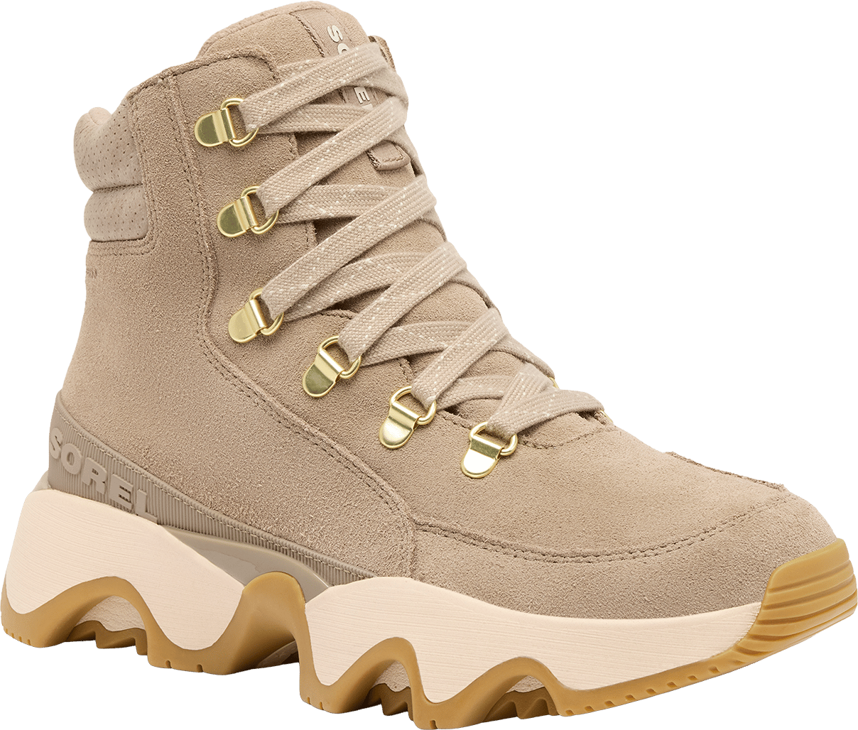 Sorel Women's Kinetic Impact Conquest Plus Wp Omega Taupe, Gum 17