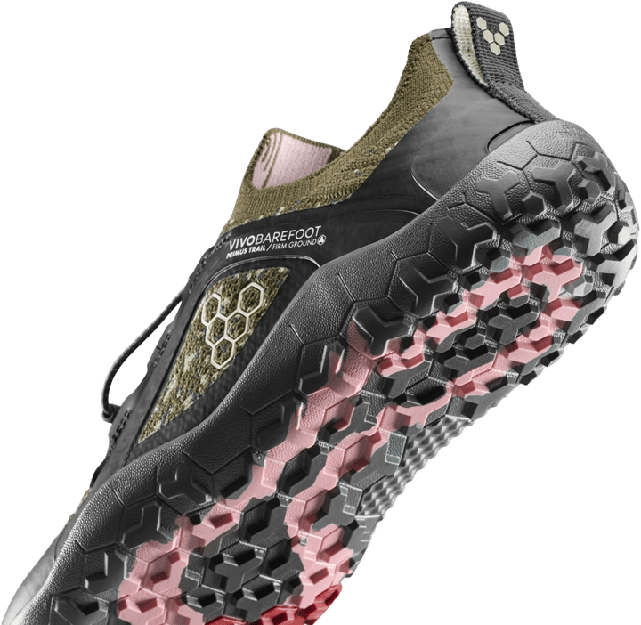 Vivobarefoot Women's Primus Trail Knit FG Grounding Dark Olive Vivobarefoot