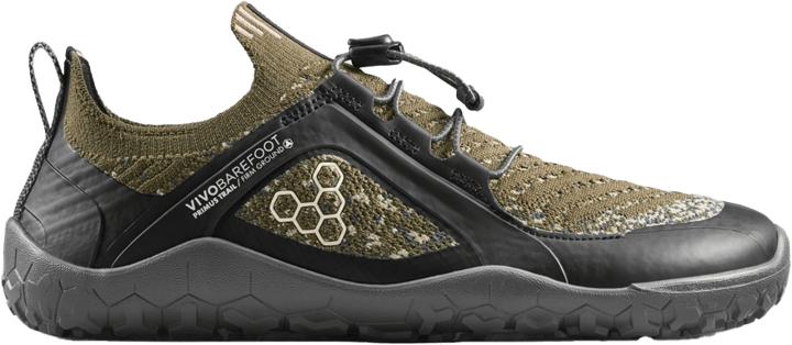 Vivobarefoot Men's Primus Trail Knit FG Grounding Dark Olive Vivobarefoot