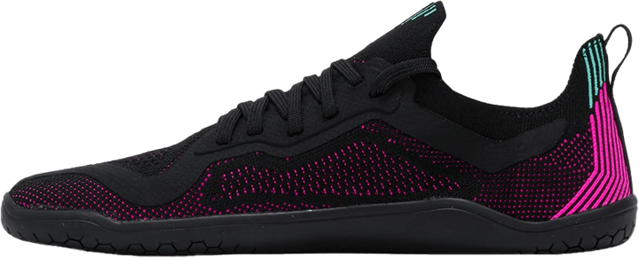Vivobarefoot Women's Primus Lite Knit Obsidian/Vibrant Pink Vivobarefoot