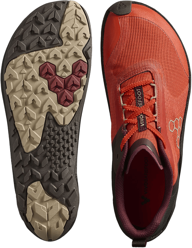 Vivobarefoot Men's Primus Trail Flow Cherry Tomato Vivobarefoot