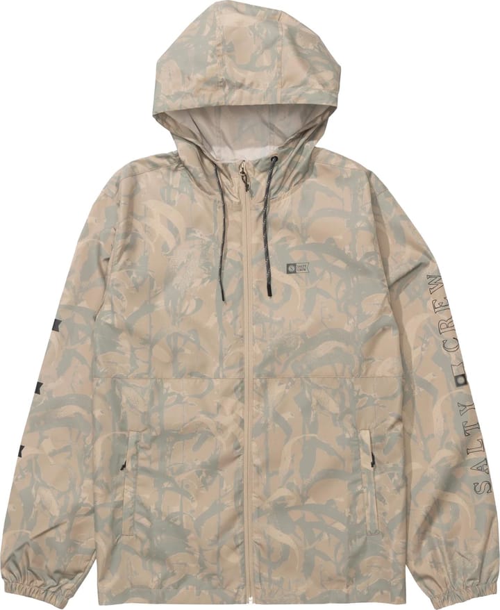 Salty Crew Men's Surface Windbreaker Jacket Lightt Camo Salty Crew
