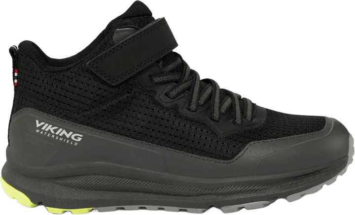Viking Footwear Junior´s Flow Mid Wp 1v Black/charcoal Viking Footwear
