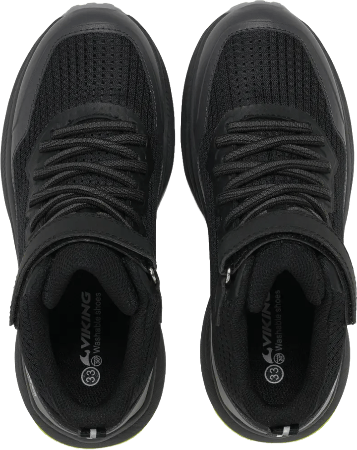 Viking Footwear Junior´s Flow Mid Wp 1v Black/charcoal Viking Footwear