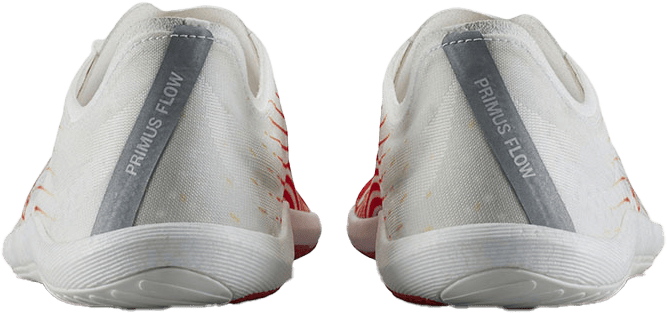Vivobarefoot Men's Primus Flow Bright White/Neon Orange Vivobarefoot