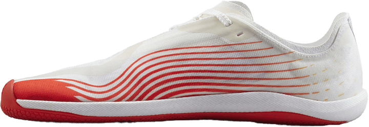 Vivobarefoot Men's Primus Flow Bright White/Neon Orange Vivobarefoot