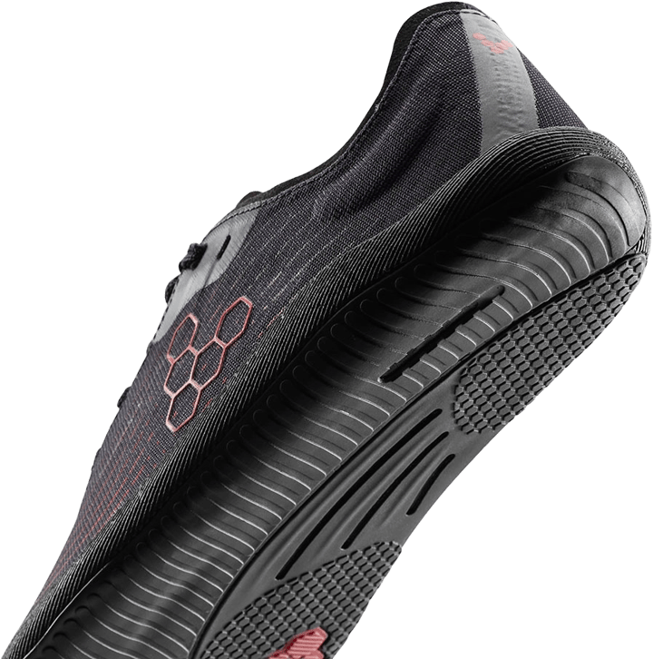 Vivobarefoot Men's Primus Flow Obsidian/Cherry Tomato Vivobarefoot