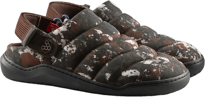 Vivobarefoot Women's Gobi Wavey Mule Textile Mole Print Vivobarefoot