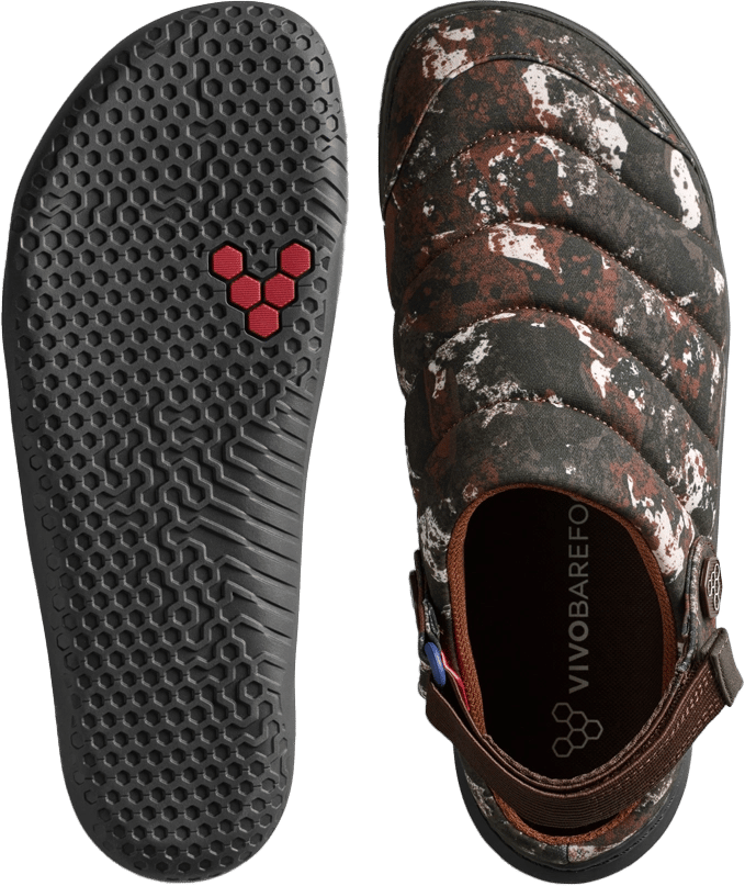 Vivobarefoot Women's Gobi Wavey Mule Textile Mole Print Vivobarefoot
