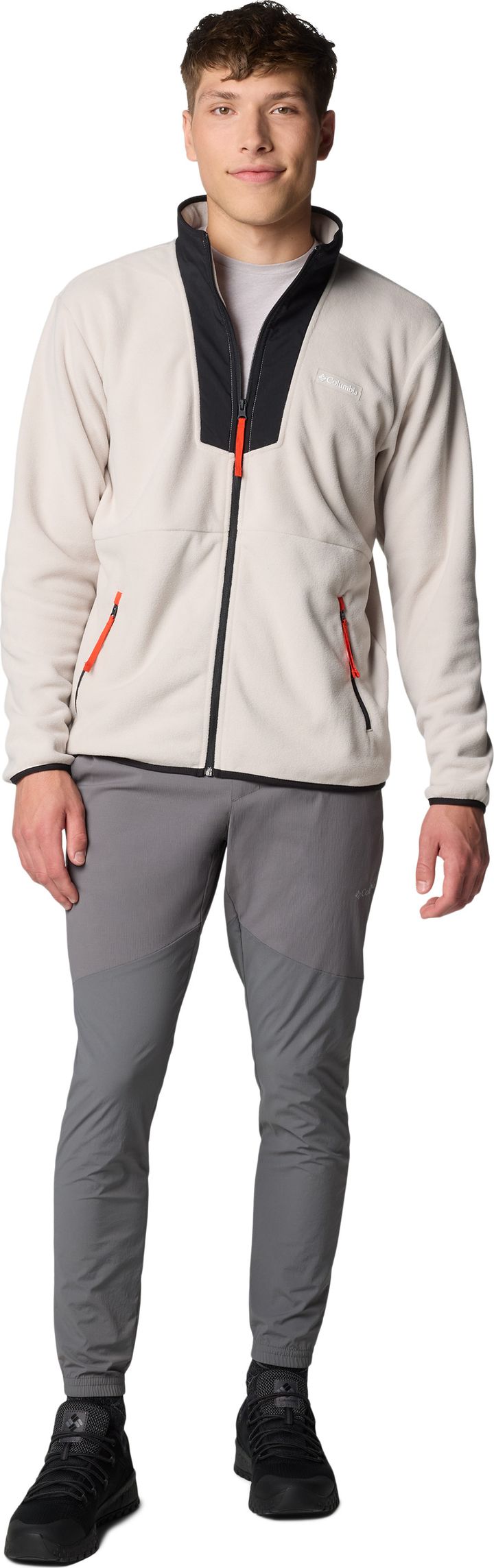 Columbia Men's Sequoia Grove Full Zip Fleece Dark Stone, Black, Spicy Pulls