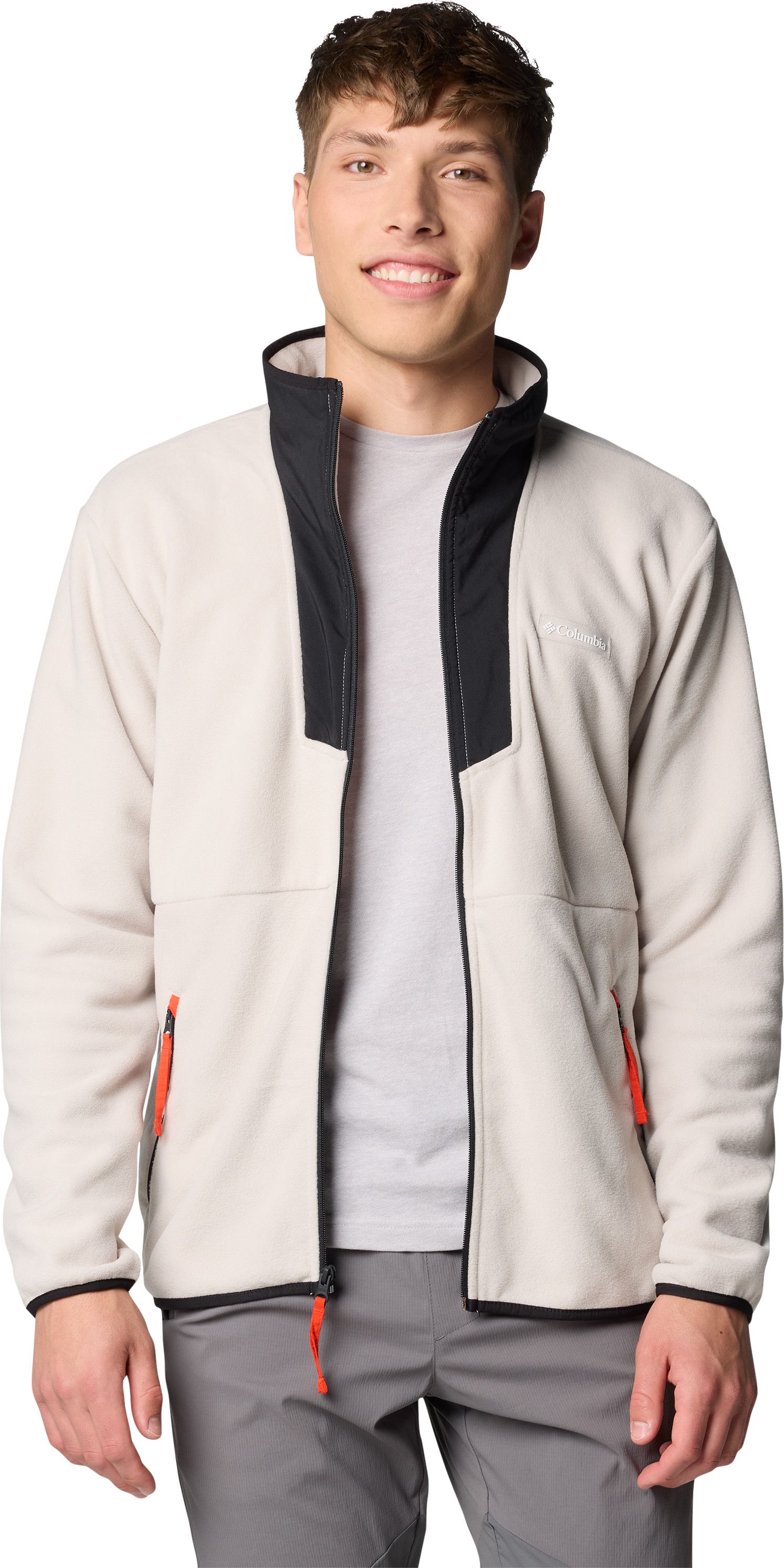 Columbia Men's Sequoia Grove Full Zip Fleece Dark Stone, Black, Spicy Pulls